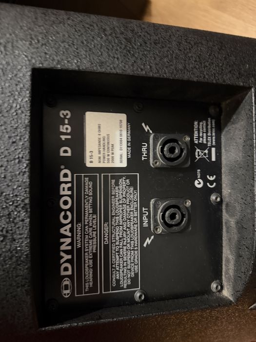 Boxe dynacord d-lite 15.3