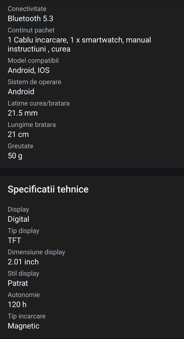 Smartwatch 2in1 cu Căștin2025