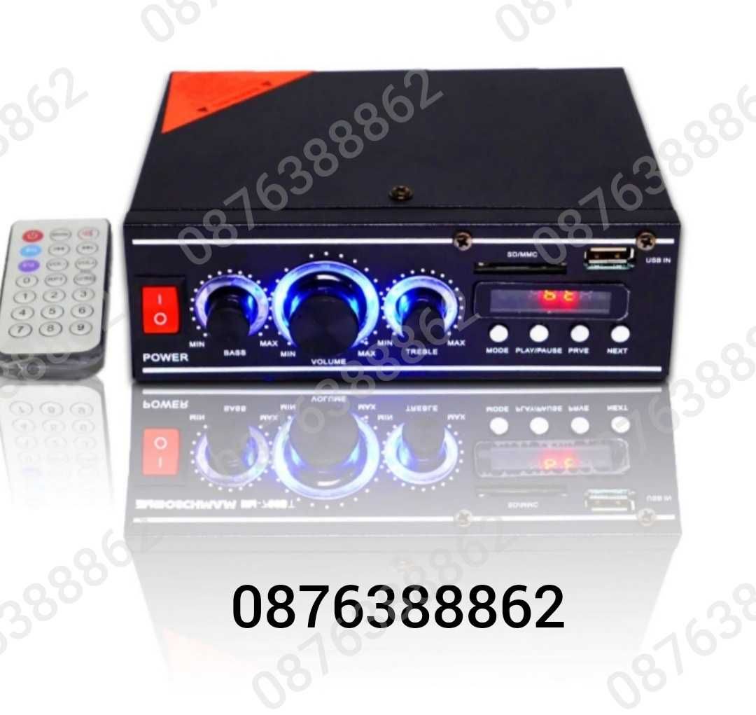 Мощен мини стерео усилвател SN-777BT Bluetooth/USB/FM