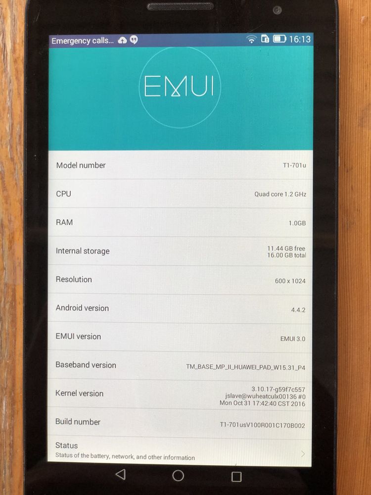Huawei tab planshet
