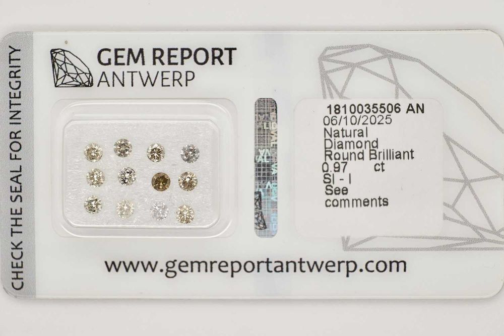 Диаманти 0.97ct SI-I със сертификат