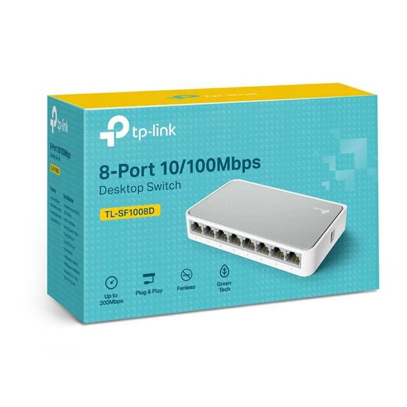 TP-Link TL-SF1008D 8-портовый коммутатор/хаб/ HUB switch