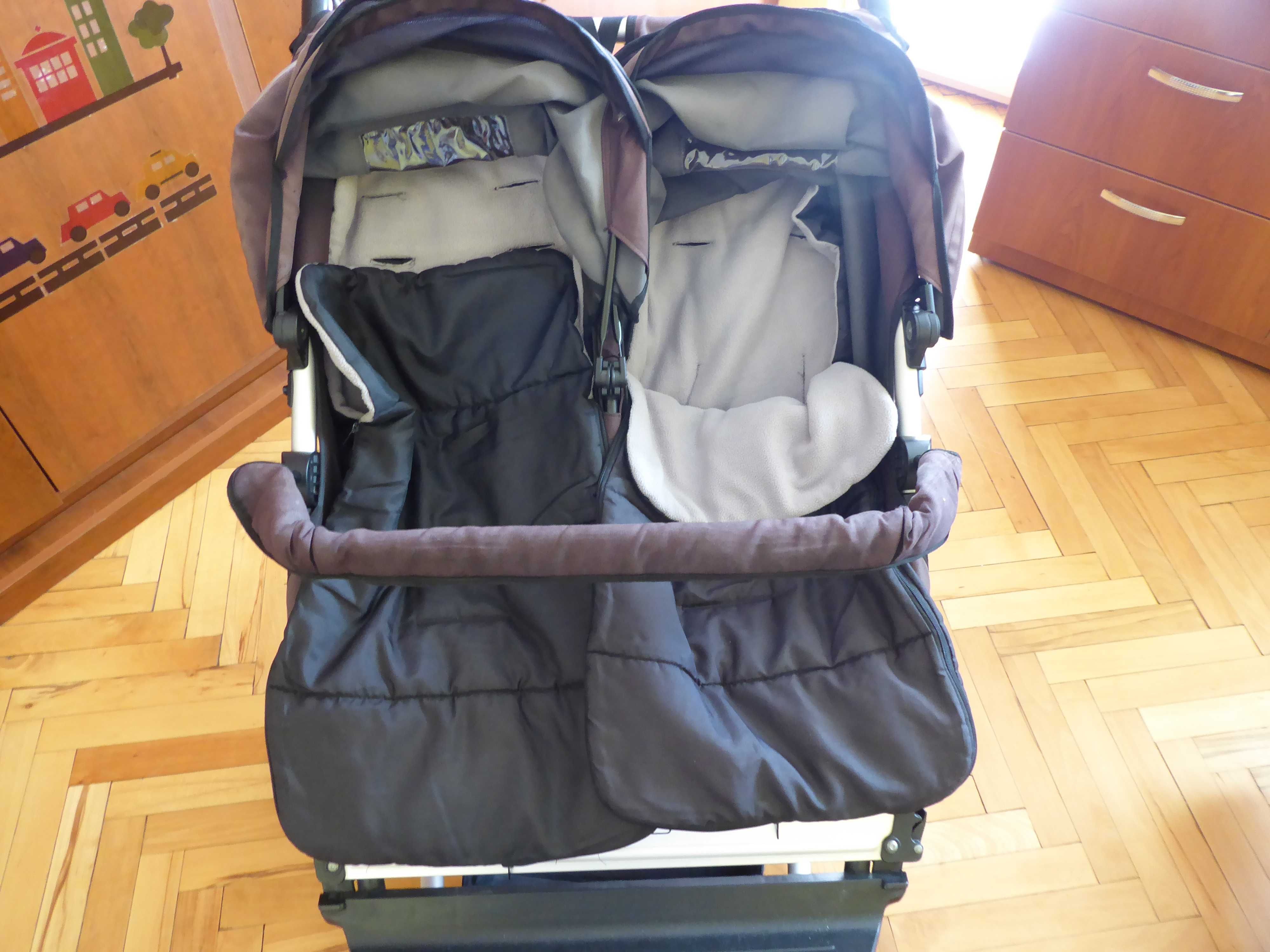 Количка за близнаци MOUNTAIN BUGGY DUET и чанта към нея