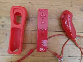 Set Wii controler nunchuck husa rosii