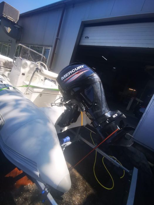 Barca pneumatica promarine cu chila rigida si motor 50cpfabr 2017