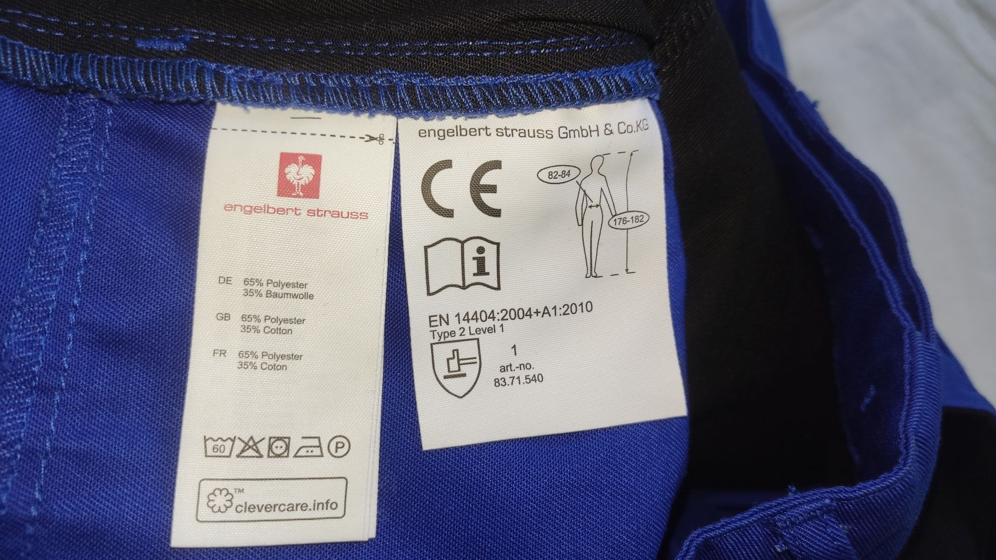 Pantaloni Engelbert Strauss Noi mărimea 46/S bărbat profesionali muncă