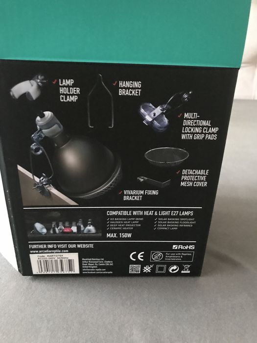 Lampa ceramica cu clema