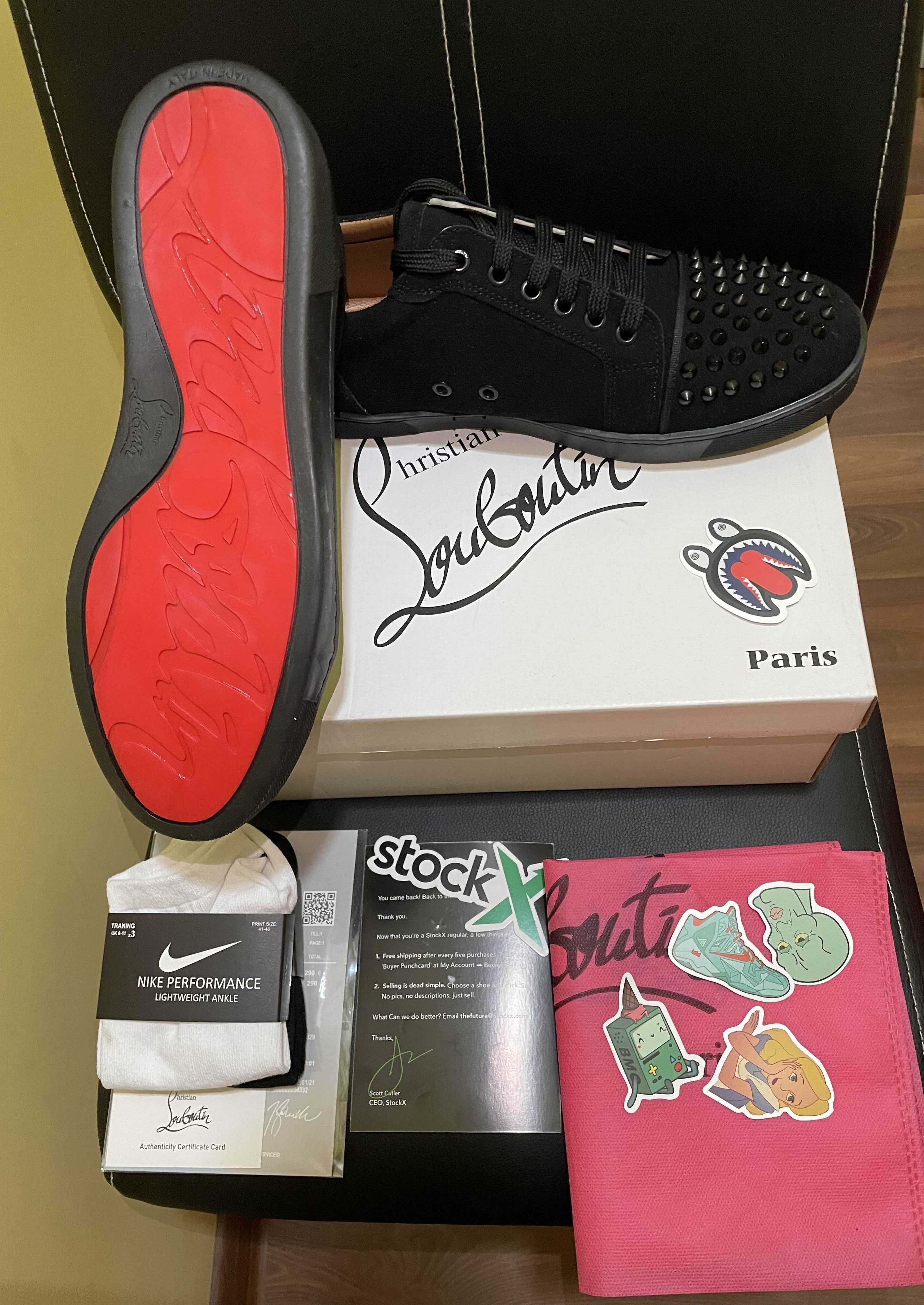 Christian Louboutin Red Bottoms Low с шипове (36-44)