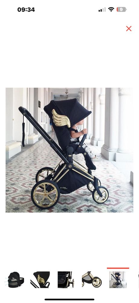 Коляска  Cybex Priam IV FE Jeremy Scott Wings