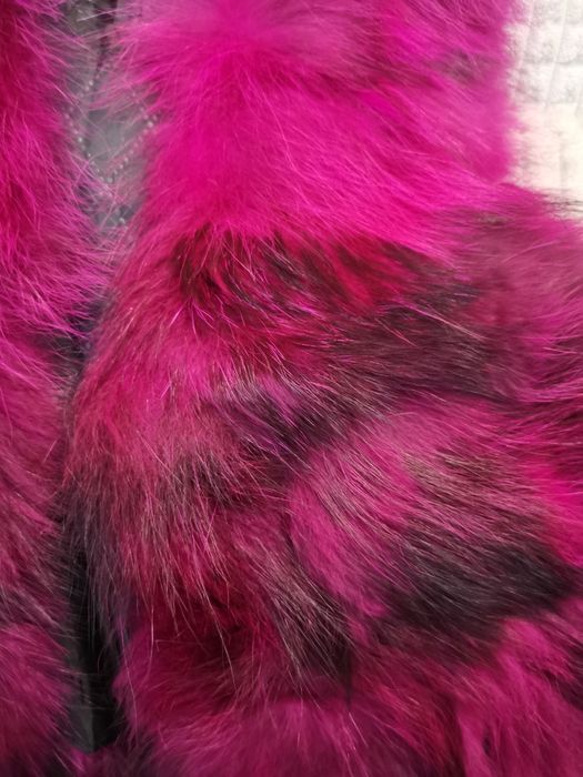 Елек с естествена козина. от лисича кожа пухкав