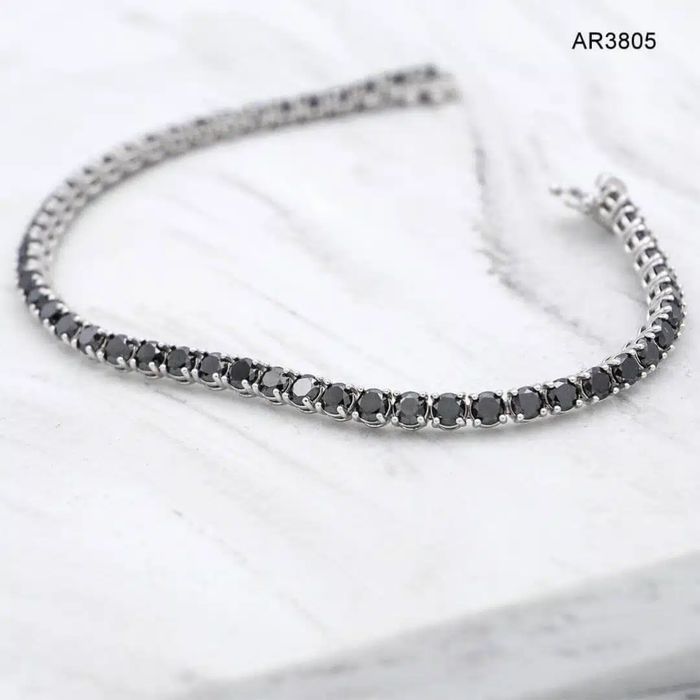Bratara Aur 14K cu diamante negre model deosebit ARJEWELS