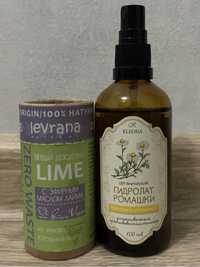 Натуральные дезодорант Levrana и гидролат ромашки Kleona