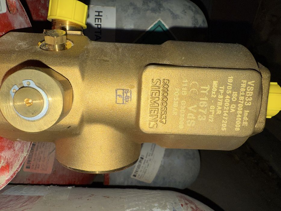 Вентиля для пажаротушения хладонбаллон