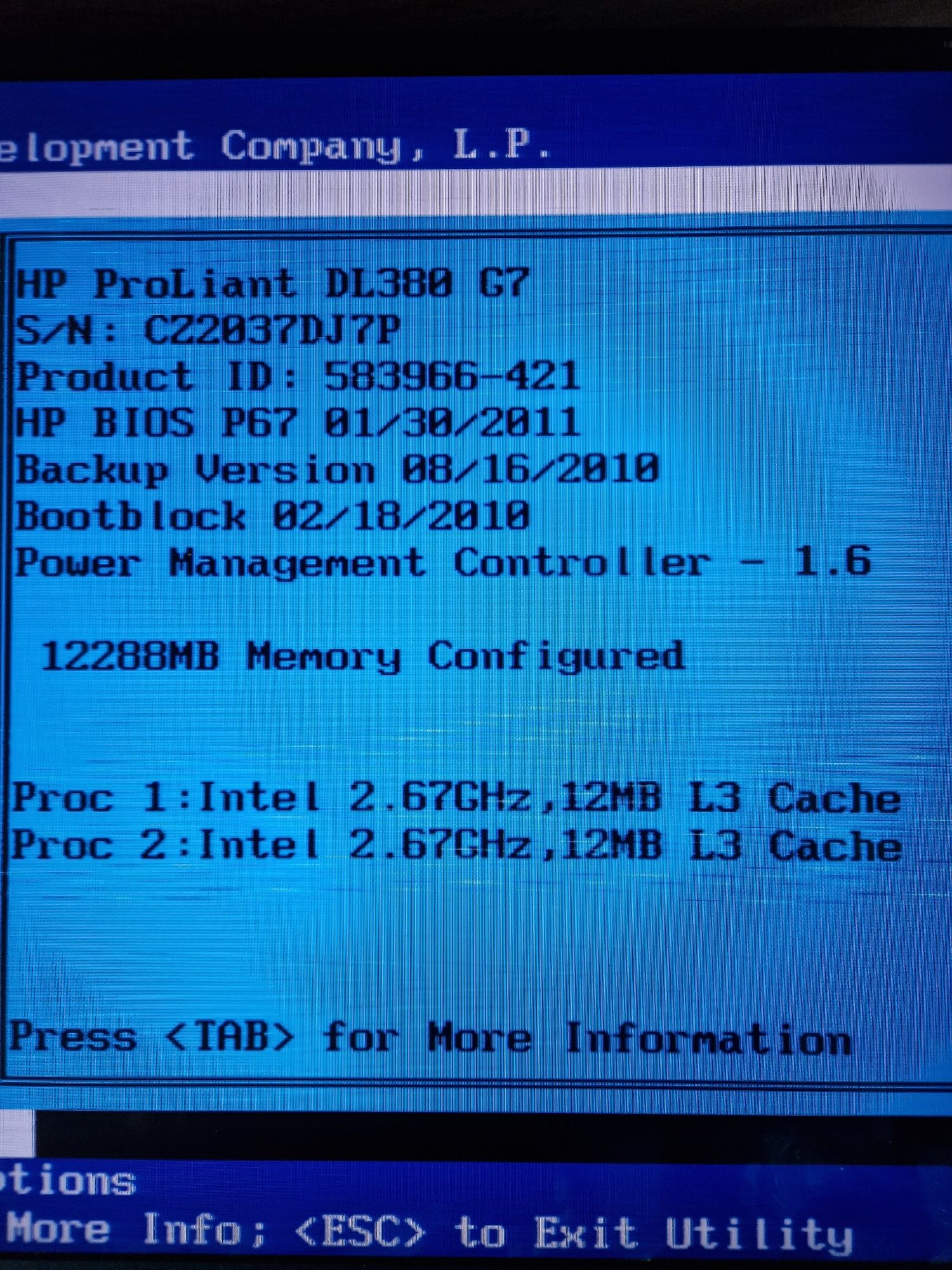 Сервер hp DL380 G7