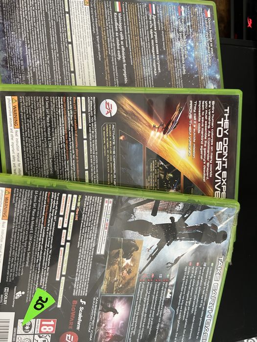 Seria Mass Effect xbox 360(jocuri xbox 360) lot
