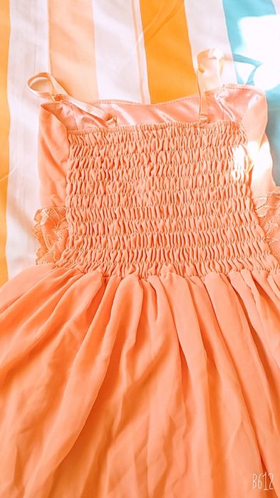 Розовый сарафан с подкладом