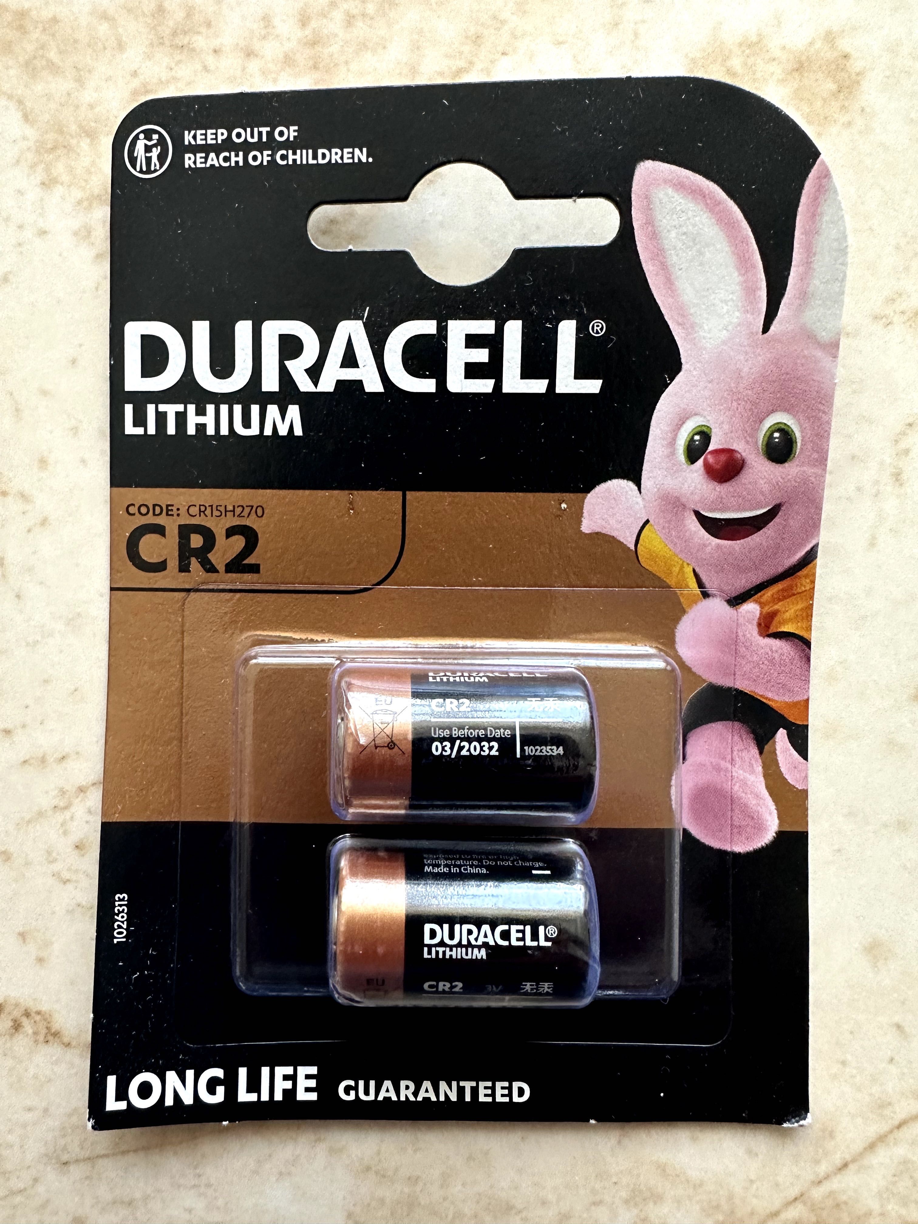 Baterii Duracell CR 2 / 3V / 2 bucăți