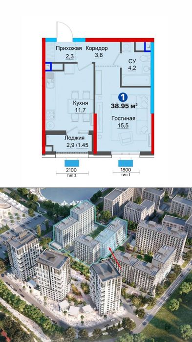 Квартира у круга Рохат! Всего 11.7 млн/сум за кв.м2, Ипотека 240 мес!
