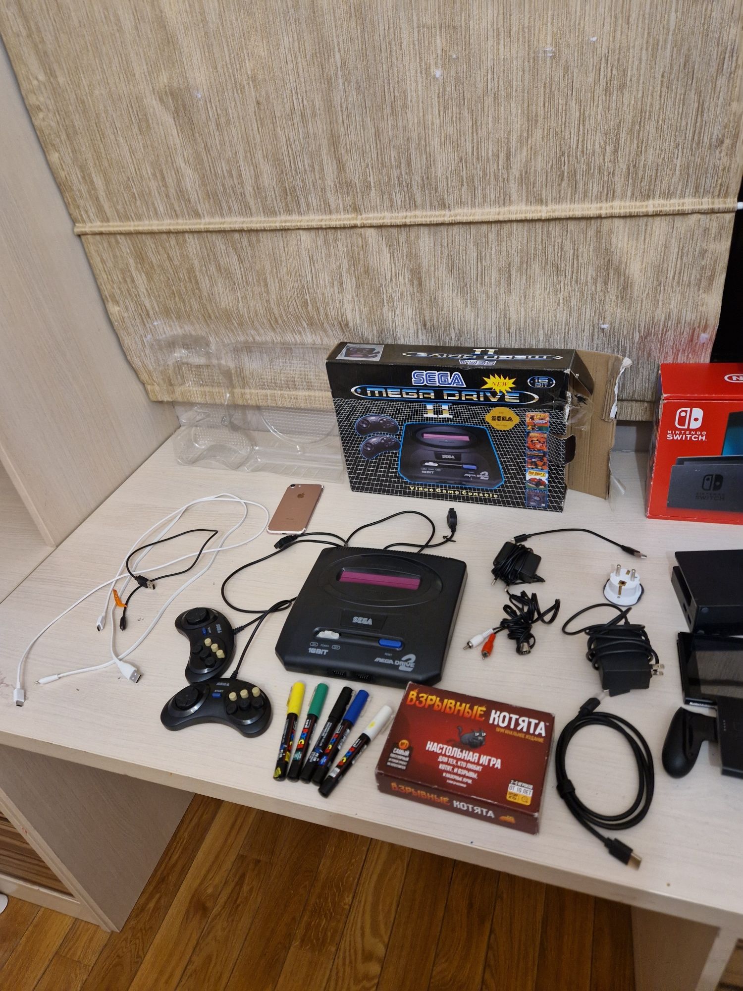 Обмен Switch 1 + Mega Drive 2 с доплатой на Switch 2 (срочно)