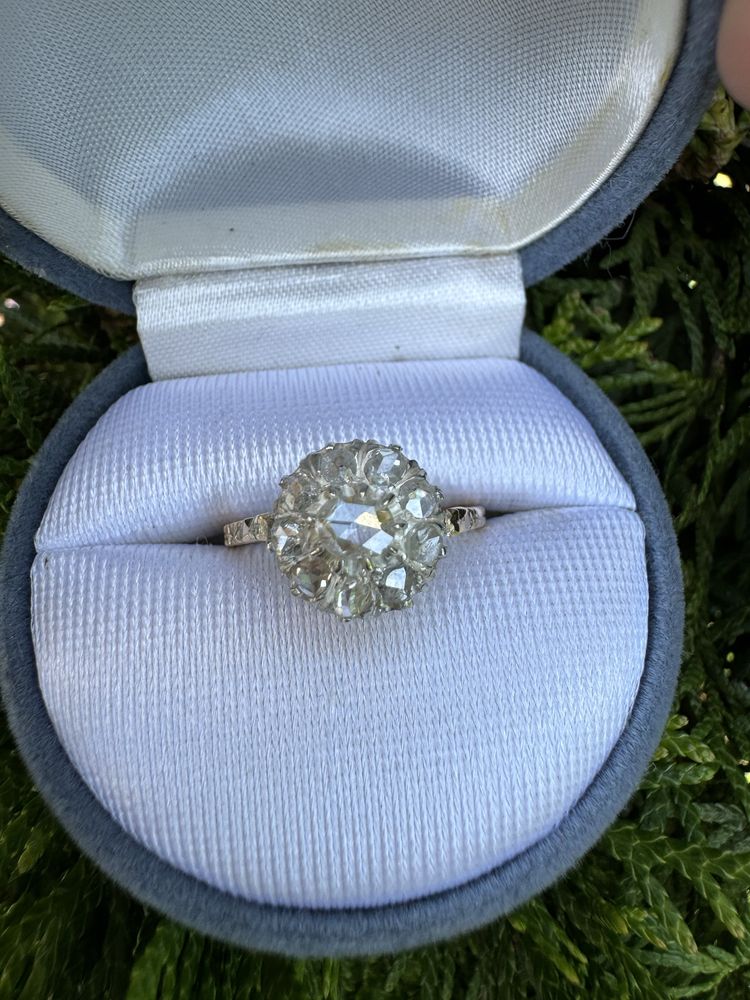 Inel aur si diamante