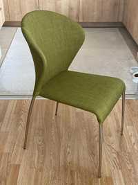 Scaun dining tapitat (Mobexpert) - verde