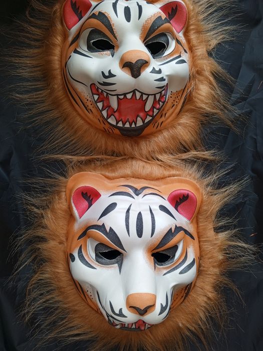 Маски животных , крик новогодние в наличии и на заказ