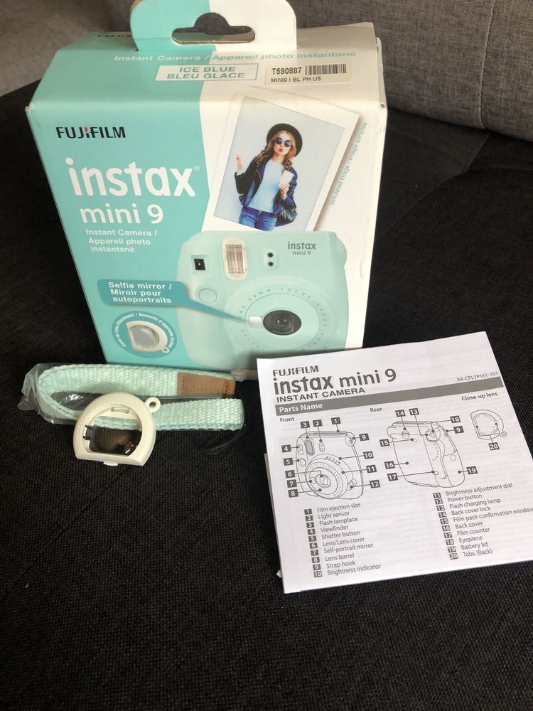 Компактен фотоапарат Fujifilm Instax mini 9, Син