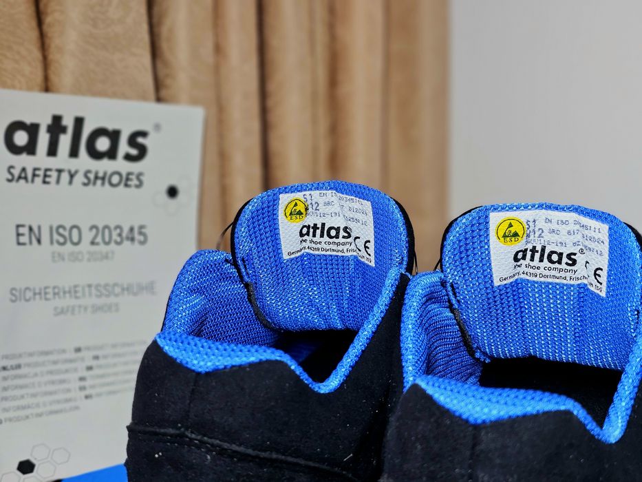 Atlas SL 940 BOA Blue - Pantofi de protecţie premium S1, mărimea 43