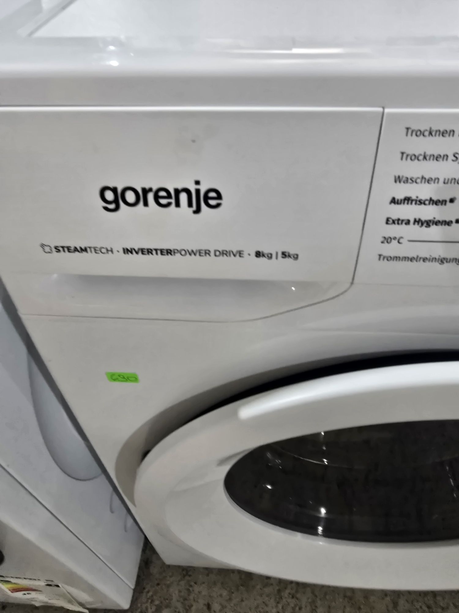 Нова инверторна пералня със сушилня Gorenje 8/5 кг с функция пара