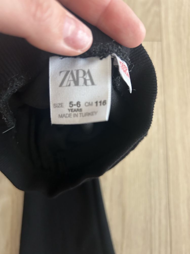 Pantaloni tip colanti 3 buc. și cămașă fetițe Zara