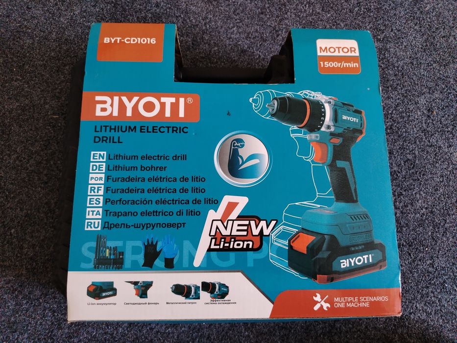 Yangi BIYOTI BYT-CD1016 akkumulyatorli dril - Tezkor narxda
