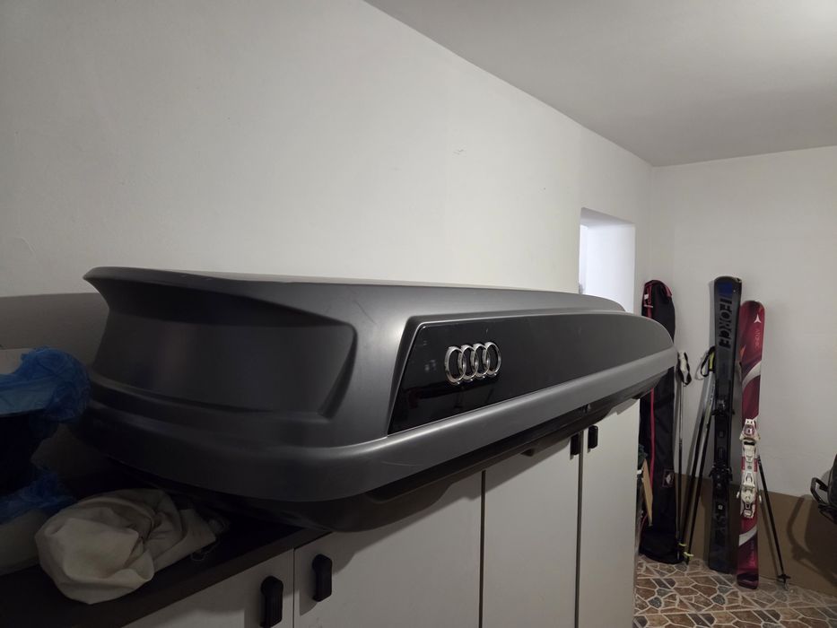 Portbagaj + bare transversale + 2 suporturi bicicleta originale Audi