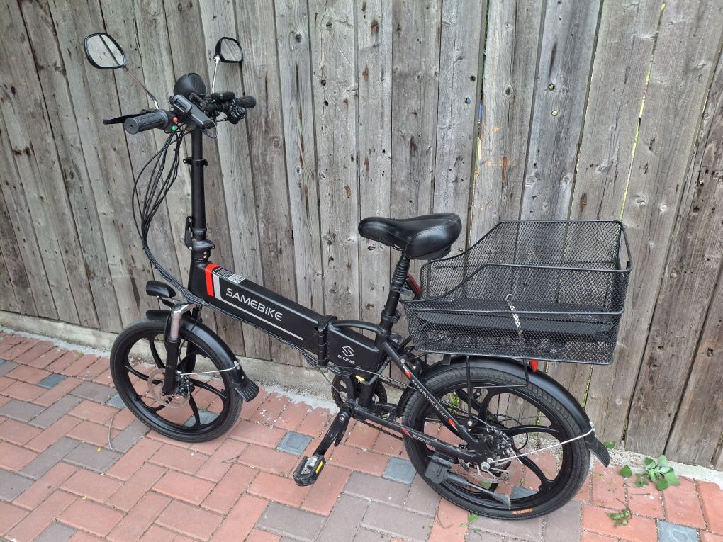 Bicicleta electrica full electric Samebike