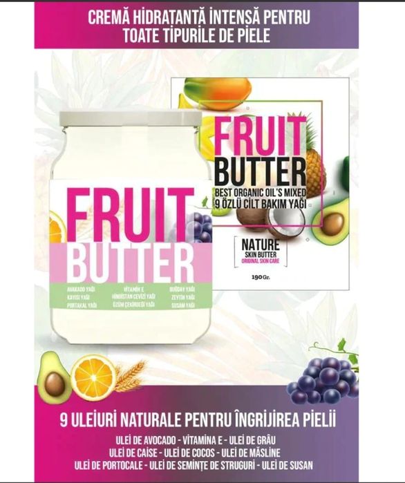 Love Butter Șampon & Masca de par, NOU si Unt de Corp FRUIT BUTTER