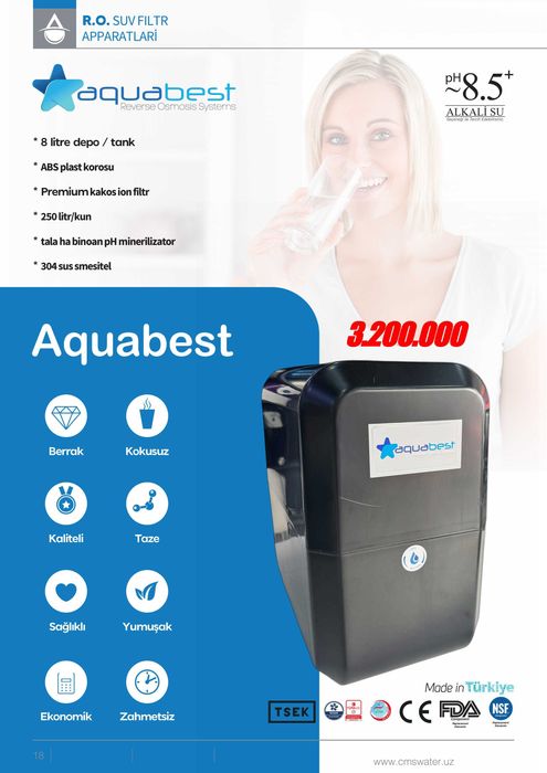 suv filtr сув филтр AQUA Premium Filtri Фильтр для воды