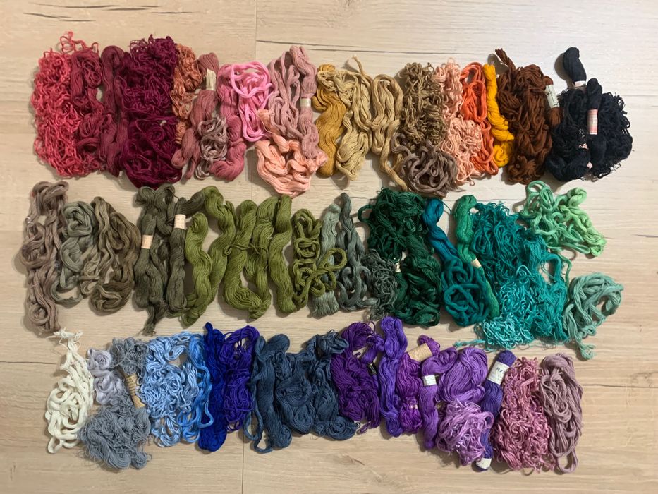 Нитки советские мулине и пяльцы