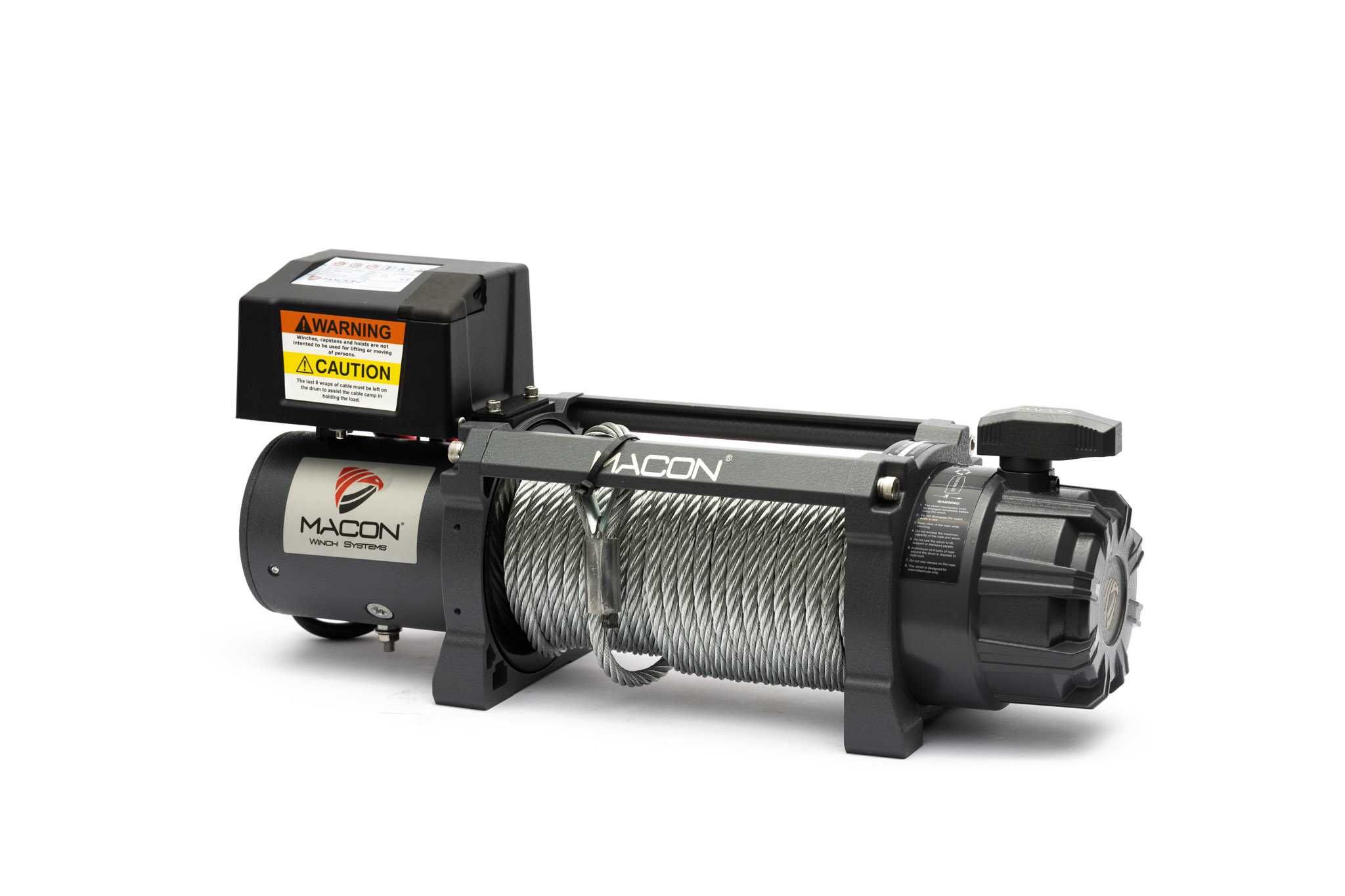 Troliu auto Macon Master 13000 lbs 12V - Forta 5897 kg cablu de otel