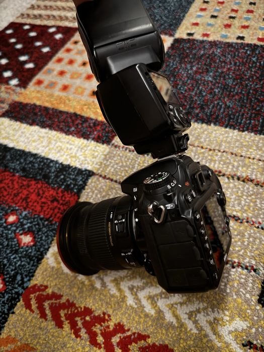 Nikon 7200+ grip /Sigma 17-50 mm, f2.8 /nikor 50 mm f1.4 /blitz sb 700