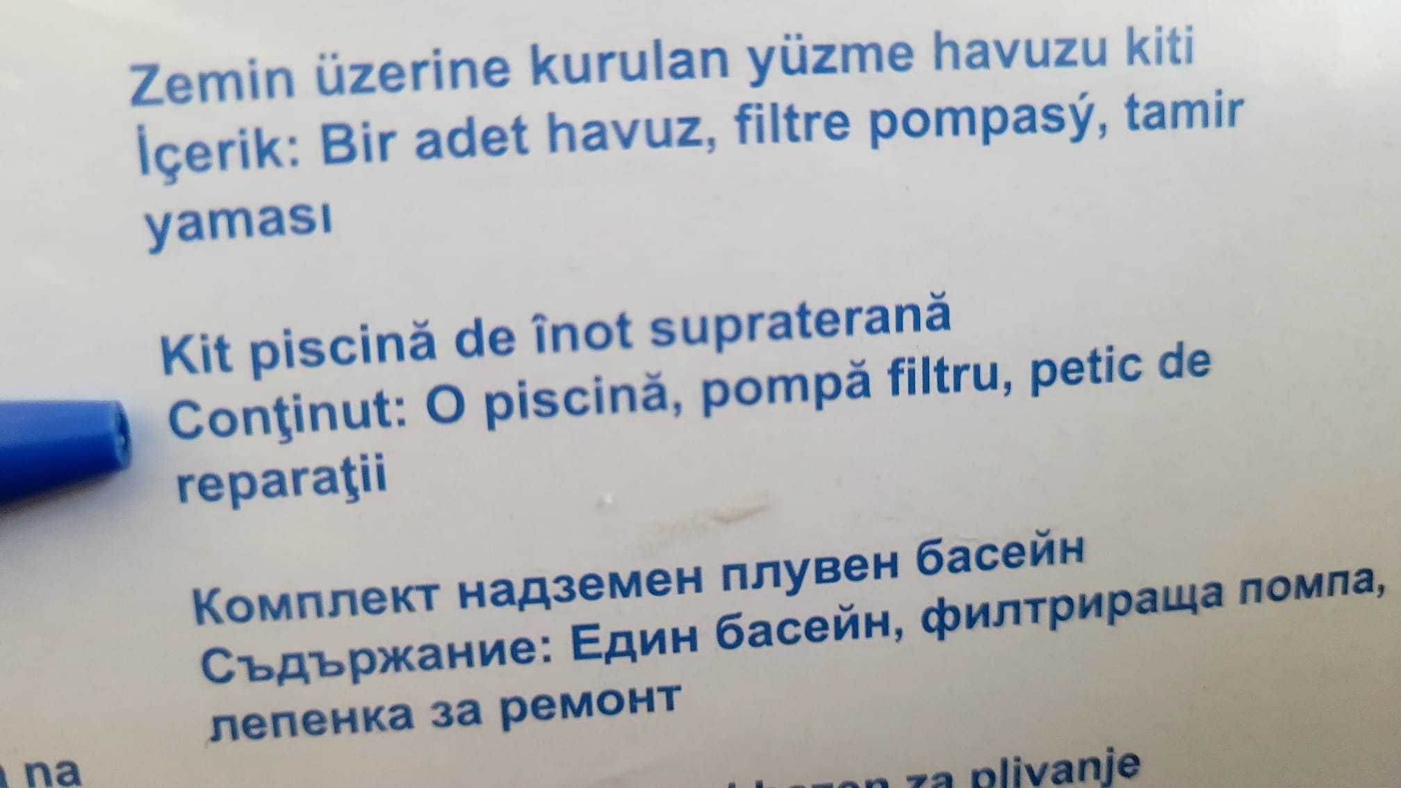 Piscina Bestway Steel Pro cu pompa filtrare apa inclusa, SIGILATA