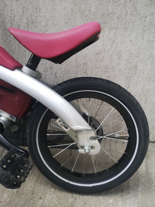 Bicicletă copii BMW Kidsbike 14 Zoll 2 in 1 rosu/gri+casca orig. BMW