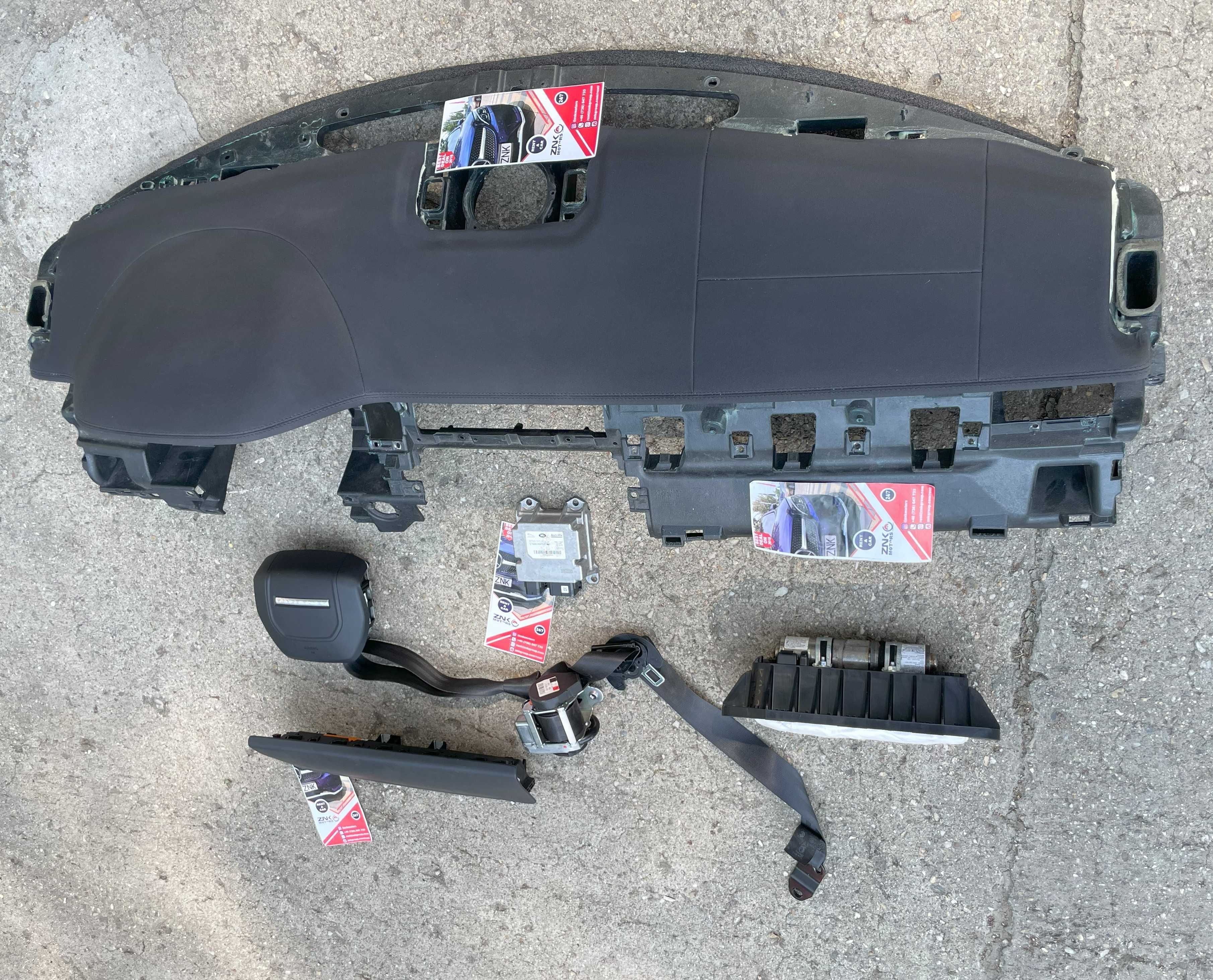 Evoque - plansa de bord - kit airbag volan pasager genunchi - centuri