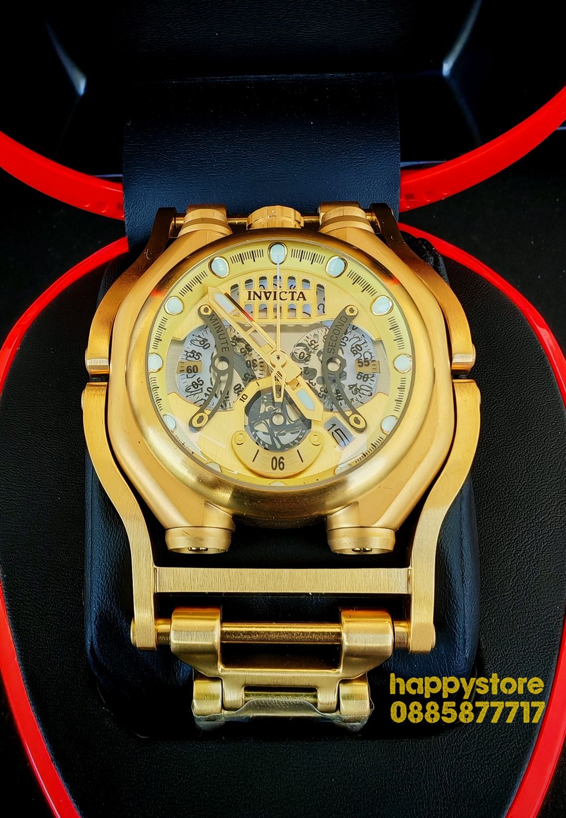 Промо! часовник INVICTA Sea Hunter Gold 56 mm, Инвикта нов