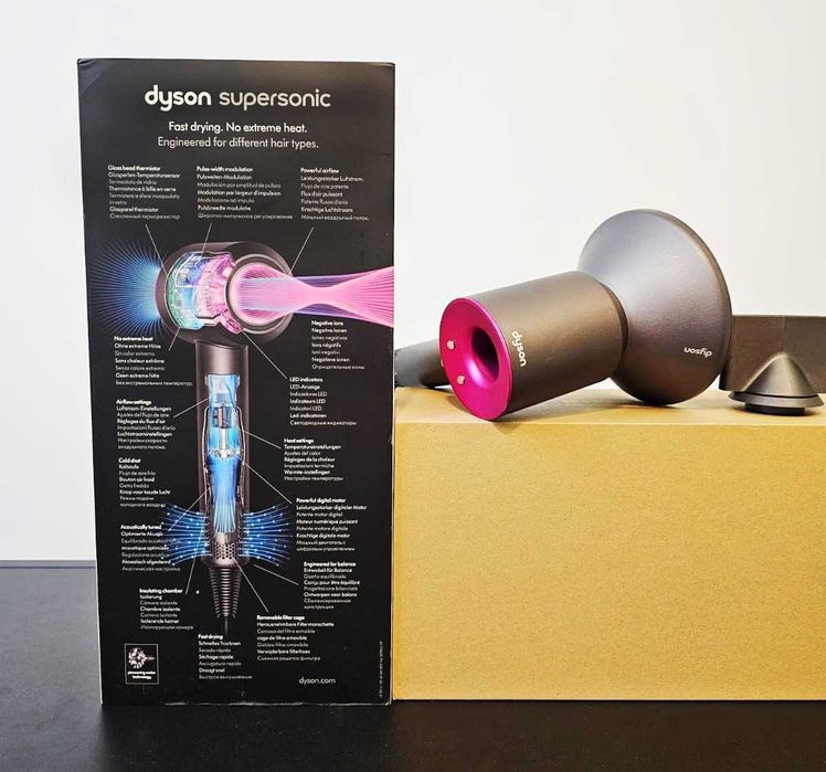 Dyson Supersonic HD07 – uscător de păr premium, 5 accesorii,Perie,Husă