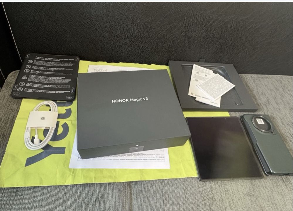 КАТО НОВ 512GB Honor Magic V3 Yettel Гаранция 2027 г. Green