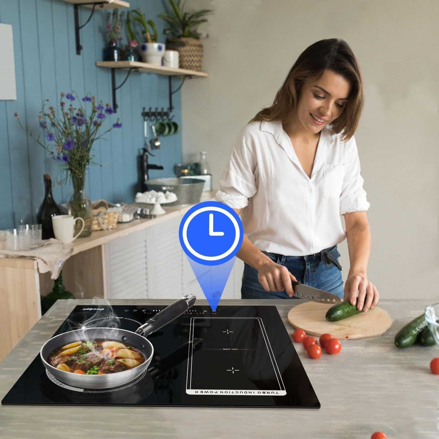 Индукционен котлон Cooksir с 4 зони за готвене 60см