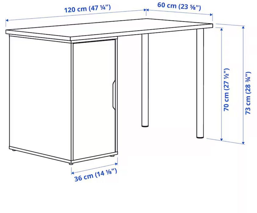 Birou Ikea cu dulapior