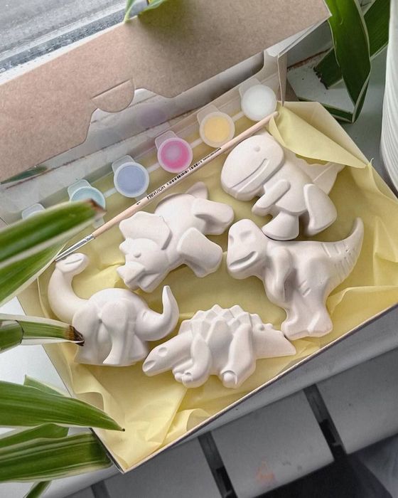 Болаларга мос экологик гипсдан ясалган фигуркалар (бояш учун)