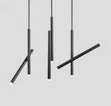 Corp iluminat, pendul led slim negru