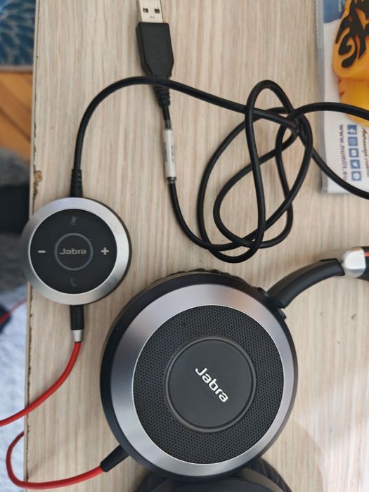 Casti Jabra Evolve 80 UC, ANC, telecomanda pe fir, USB