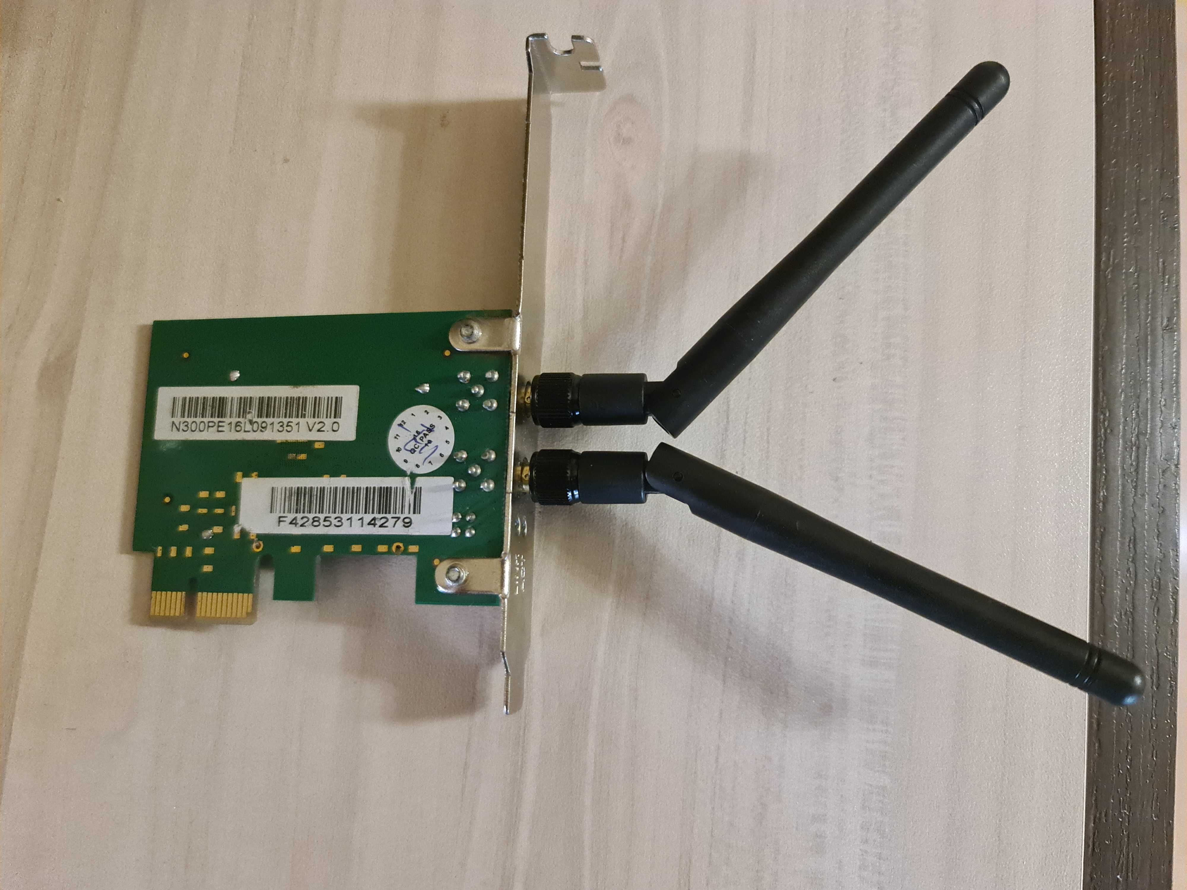 Wifi pcie x1 карта с 2 антени